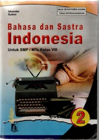 Image of Bahasa dan Sastra Indonesia: untuk SMP/MTs Kelas VIII