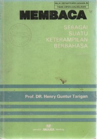 Image of Membaca: Sebagai Suatu Keterampilan Berbahasa