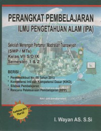 Image of Perangkat Pembelajaran SMP/MTs: Ilmu Pengetahuan Alam (IPA)