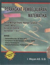 Image of Perangkat Pembelajaran SMP/MTs: Matematika