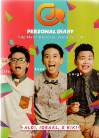 Image of CJR Personal Diary: Aldy, Iqbaal, Kiki